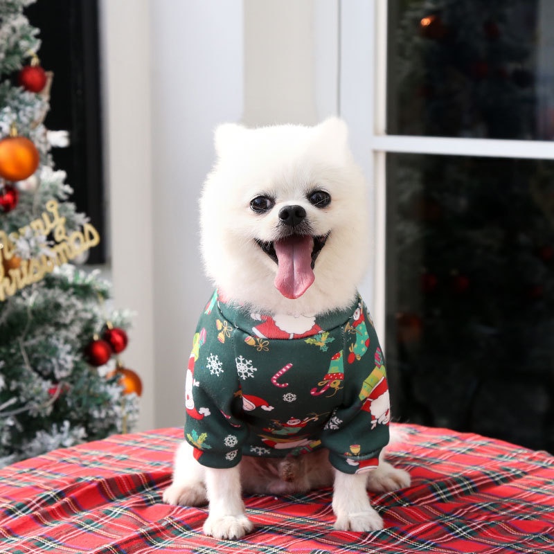 Baju Anjing Peliharaan Natal Untuk Anjing Kecil Sedang Rompi Anjing Baju Anjing Pakaian Tahun Baru Puppy Anjing Kostum Chihuahua Pet Vest Shirt