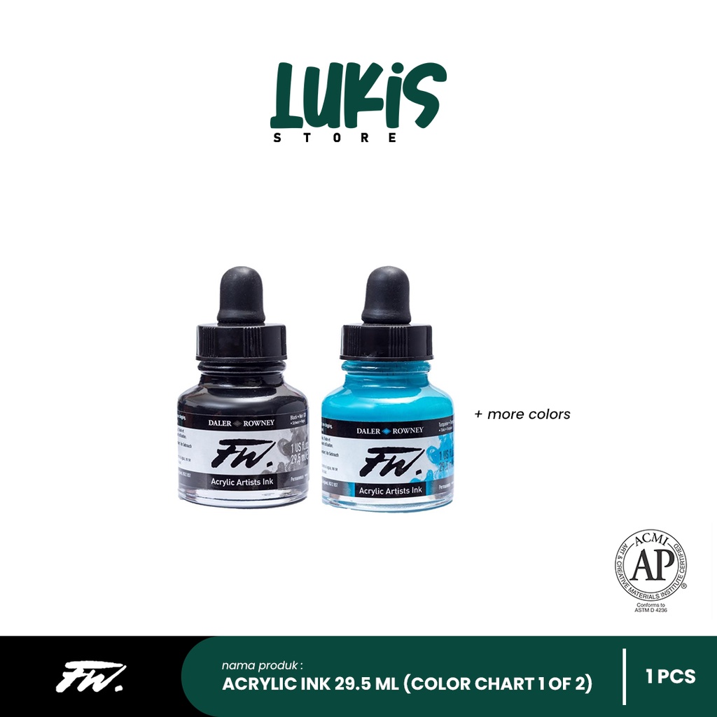 

Tinta Akrilik FW INK 29.5 ml (Color Chart 1 of 2)