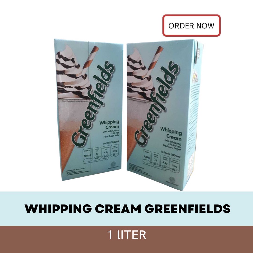 

Whipping Cream Greenfields 1 liter