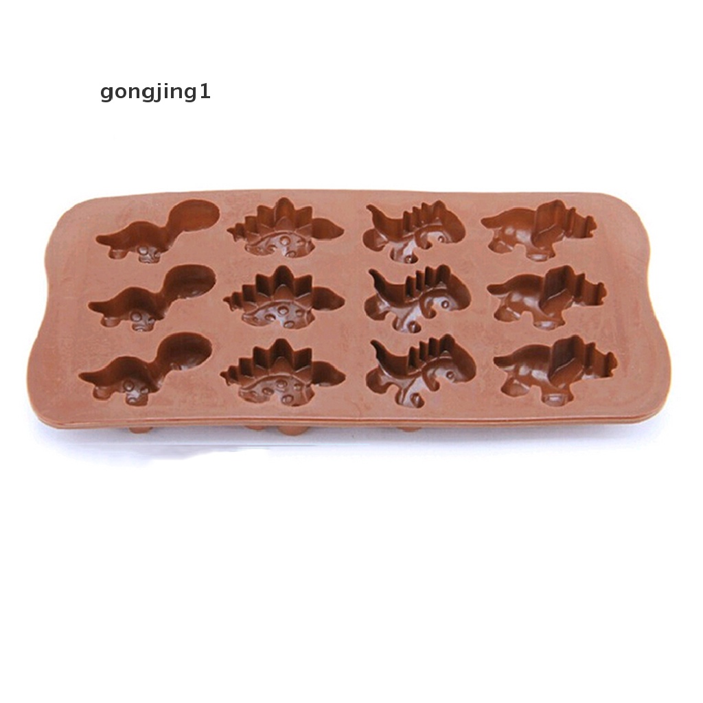 Ggg Dinosaurus-Cetakan-Silicone-Fondant-Cake-Permen-Perempuan-Cokelat-Muffin-Baking-Mold ID