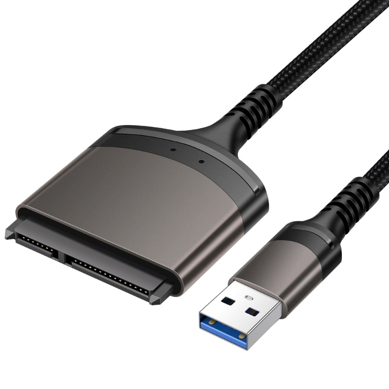 Zzz USB3.0 Tipe C Easy Drive Line to 3.0 Hard Disk Data Reader Untuk 2.5inch HDD SSD Adapter Kabel Aluminium Alloy -Shell