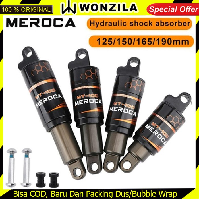 MEROCA MT100 REAR SHOCK BREAKER ABSORBER SUSPENSI BELAKANG SEPEDA