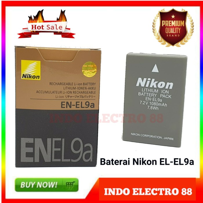 BATTERY NIKON EN-EL9A (D3000/D5000/D60/D40)