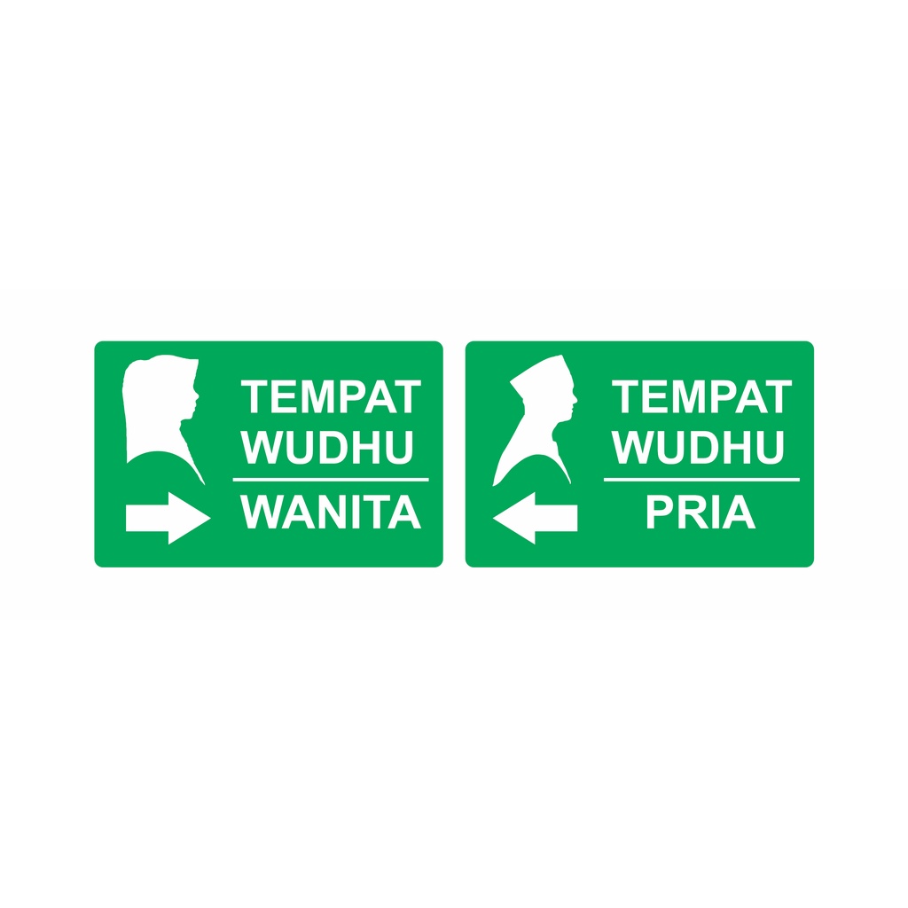 TEMPAT WUDHU PRIA WANITA BAHAN AKRILIK