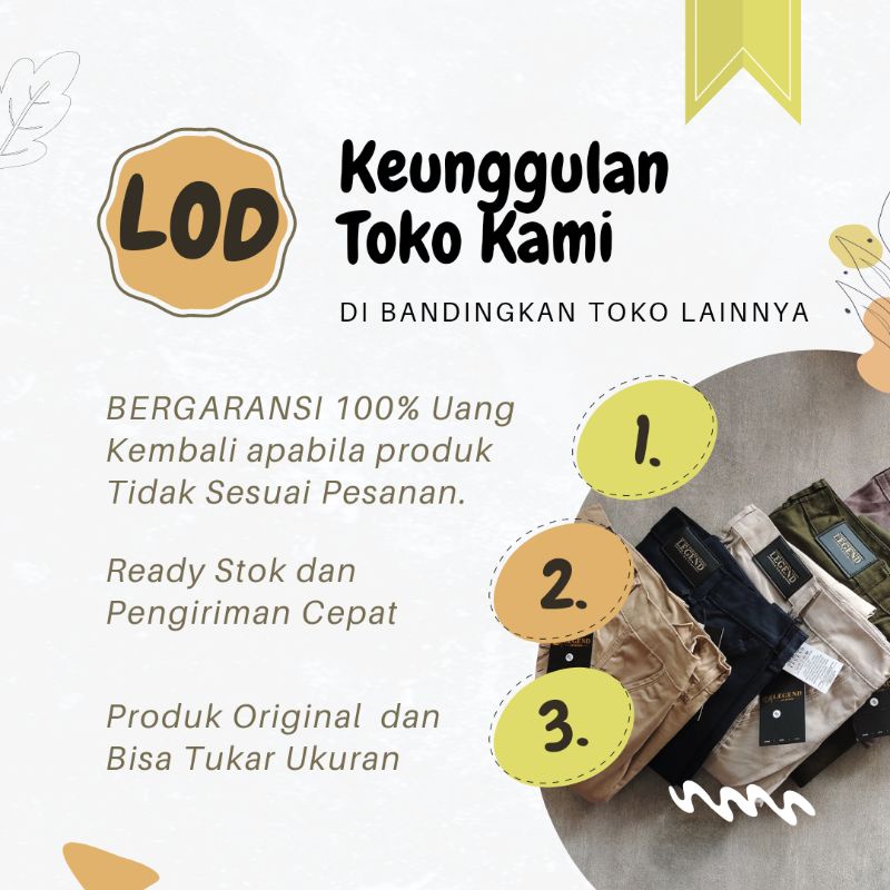 Legend Of Denim Dayrie Original celana cargo pendek pria celana cargo warna abu abu LOD seri 4001