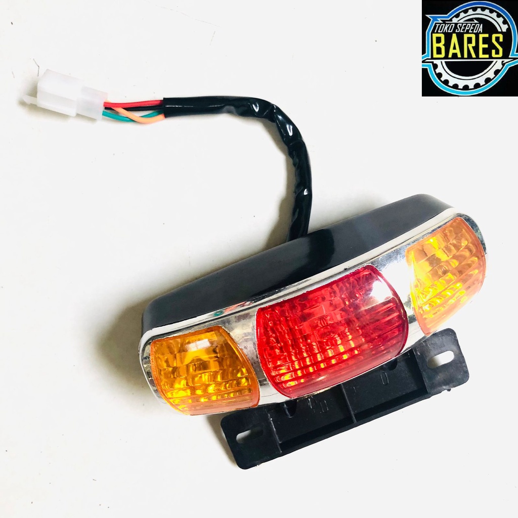 Lampu Sein Belakang Sepeda Listrik SunRace Richey / Tail Light / Lampu Rem