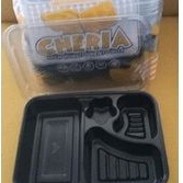 Mika Bento Hitam Body Tutup Set / Mika Sekat 4/ Mika Berkat / Kotak Sushi