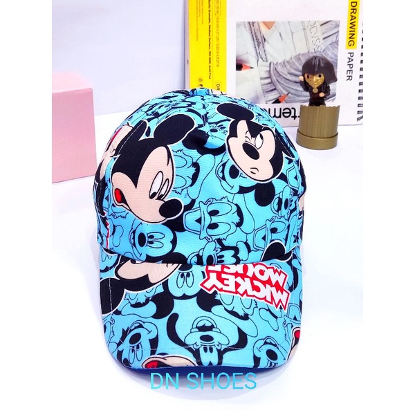 Topi Anak Topi Baseball Anak Topi Pet Anak Perempuan Topi Anak Lucu Murah Karakter Mickey, Unicorn, Bts, Kudaponi