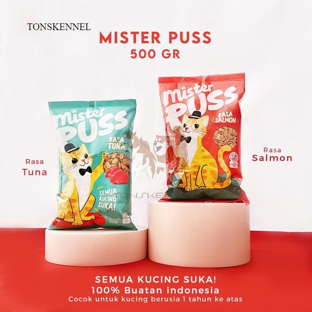 Makanan Kucing Mister Puss Adult Cat Dryfood 500 gr Mr Puss Anakan Dewasa Anak Bolt Catchoize