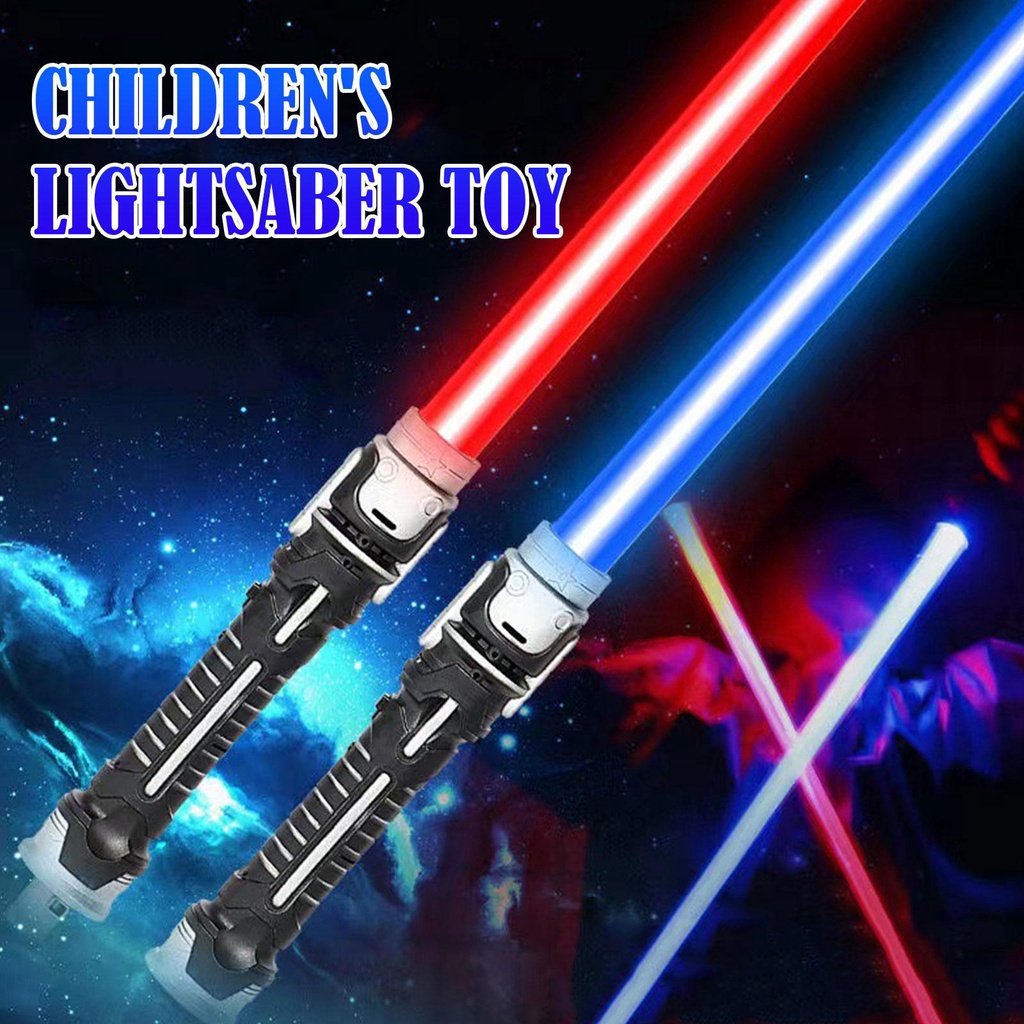 2pcs Pedang Lampu Star Lightsaber Star Wars Anak Cosplay Pedang Starwars Mainan