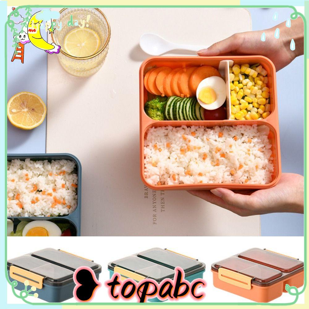 Top Lunch Box Piknik Microwavable Wadah Makanan Anti Bocor