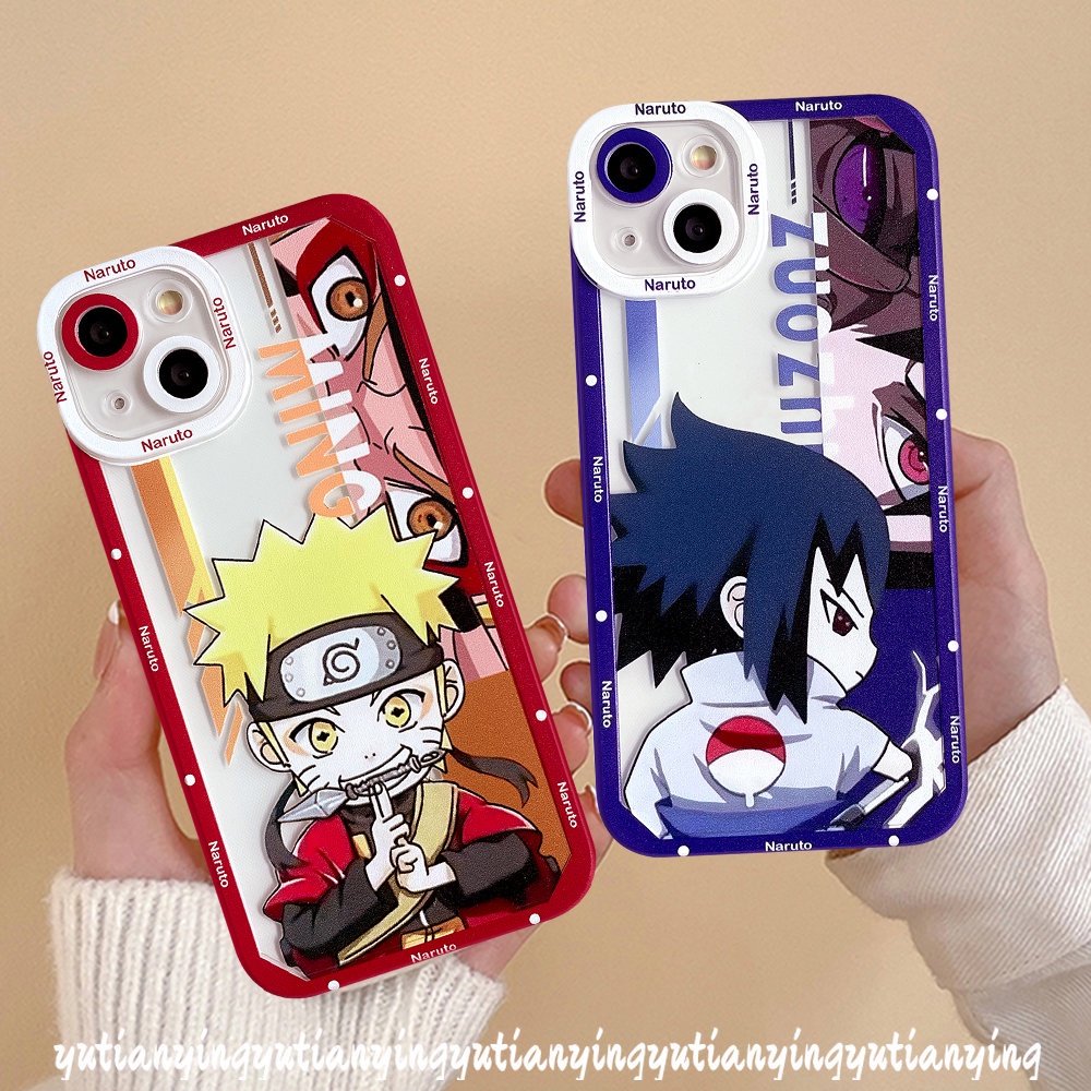 Redmi 10 9 9T 9A 10C 9C NFC 10A Note 11 10 11Pro Plus 9Pro 9 8 11s 10s 9s 10Pro Max Note POCO X3 Pro M3 X3 NFC Cartoon Anime NARUTO Cute Sasuke and Shikamaru Soft TPU Cover