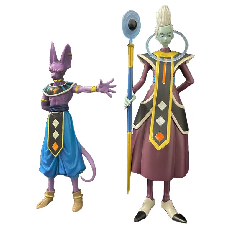 Dragon Ball Figure Dewa Penghancur DXF Whis Beerus Figurine Amina PVC Action Figure Koleksi Model Mainan Anak Hadiah