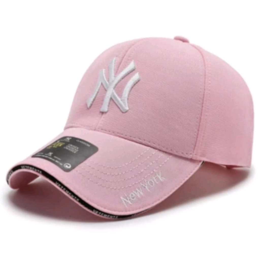 Topi Baseball New York Import Unisex Cap Bordir Casual Hat Real Pict