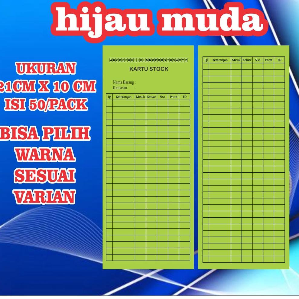 

[H-X8X ☎] kartu stok obat isi 50 lembar bolak balik kartu stok barang non custom-bisa cod