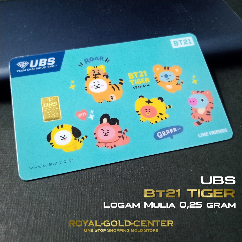 UBS BT21 Tiger LINE Friends series 0.25 gram
