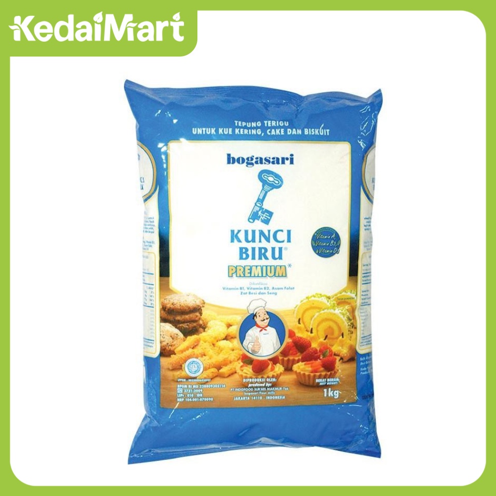 

Tepung Terigu Kunci Biru Premium 1 Kg