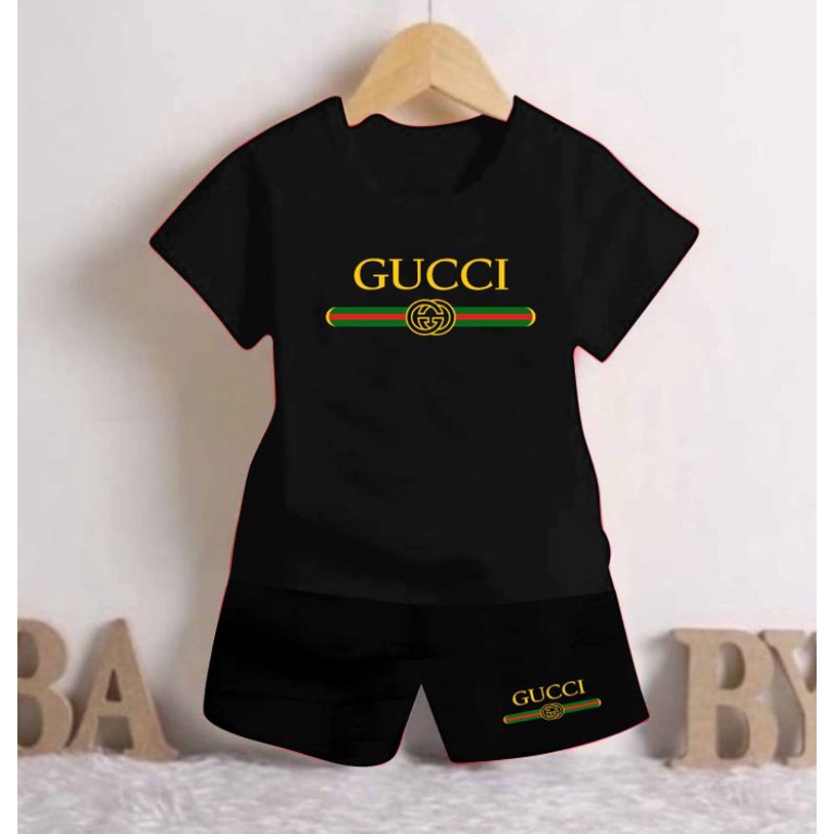 setelan anak-anak cewek cowok/ usia 1-5 tahun-Hitam