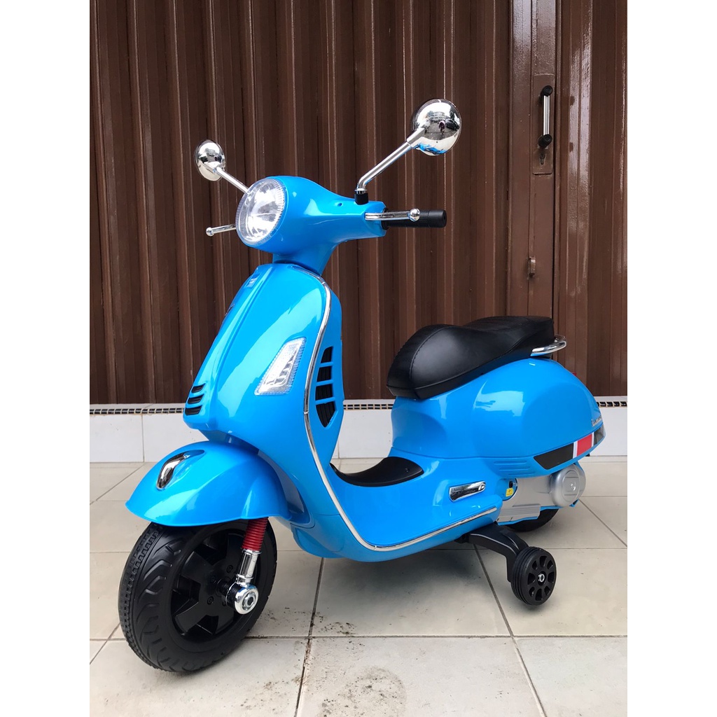 GOSEND Motor Aki Anak Vespa Besar Mainan Motor Vespa Anak