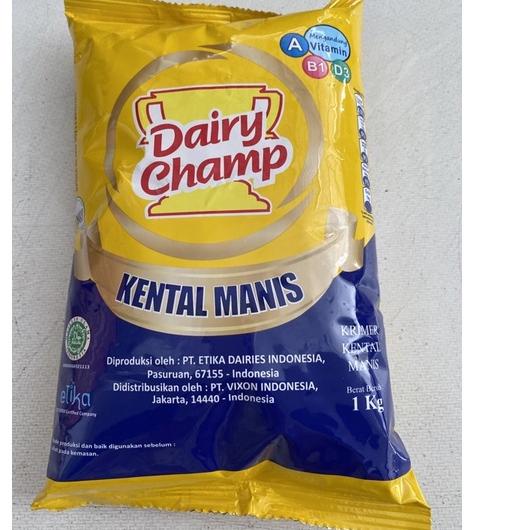 

susu Dairy champ 1kg / susu kental manis / susu kental manis Dairy champ / susu Dairy champ / Dairy champ 1kg / isi ulang