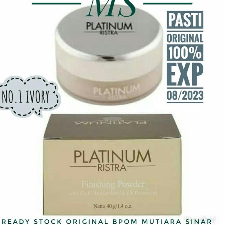 ((D-9E㊛)) Ristra Platinum Finishing Powder No.1 Ivory/Bedak Tabur viral