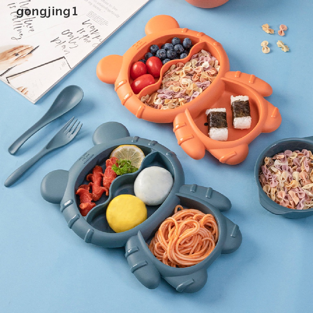 Ggg 4pcs /Set Kreatif Lucu Kartun Rumah Tangga Bayi Anak Makanan Peralatan Makan Set ID