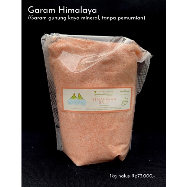 

Himalayan Salt 1kg Himsalt Garam Himalaya JSR 1 kg