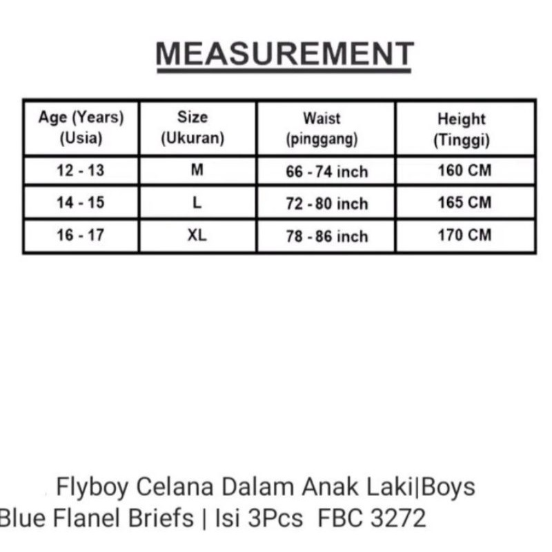 Celana dalam anak laki Flyboy fbc 3272 isi 3pcs