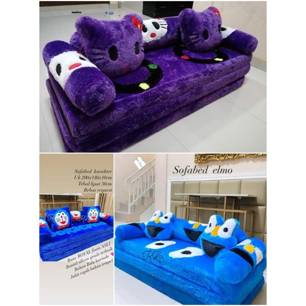 Sofa bed aplikasi/karakter/sofabed rasfur