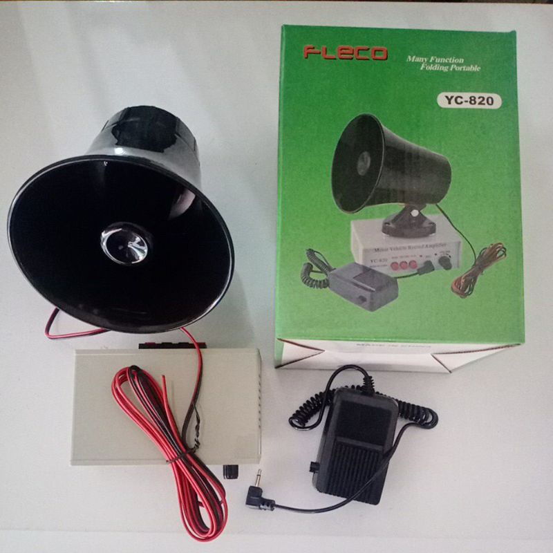 Toa Fleco YC 820 - Toa Mobil Fleco YC 820 - Megaphone Mobil - Pembesar Suara Fleco YC 820 | Toa Amplifier Mini Megaphone Mobil Perekam Suara FLEC0 YC-820 | FMS