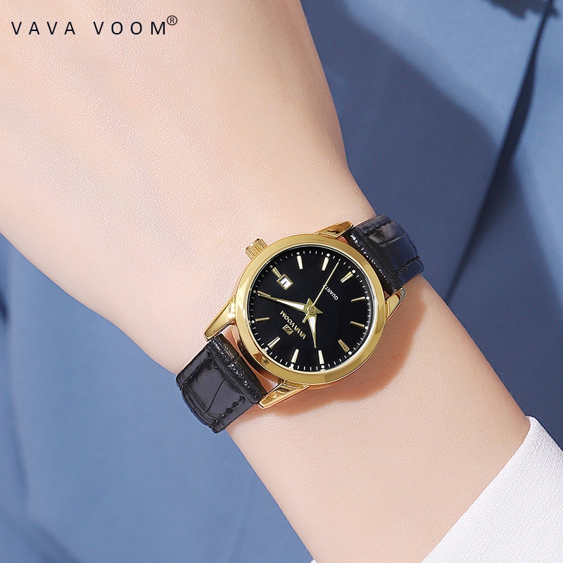 VAVAVOOM Jam Tangan Wanita Original Kecil Anti Tahan Air Kulit Branded Analog Women Watch-4