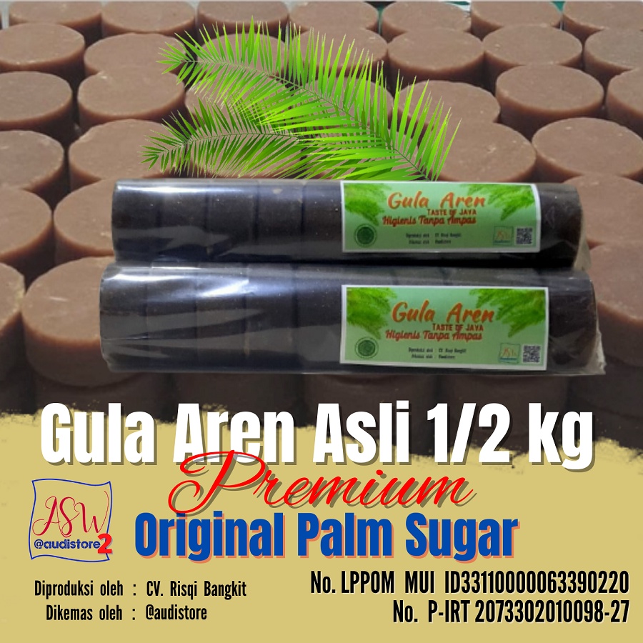 

Gula Aren Premium Asli 1/2 kg (Palm Sugar)