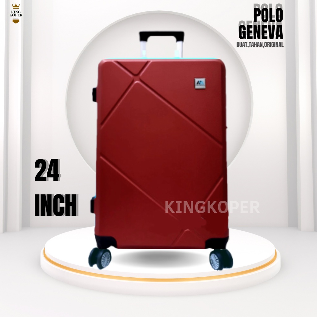 Koper 24 inch Polo ukuran bagasi/koper fiber hardcase/koper murah/koper cabin/koper premium