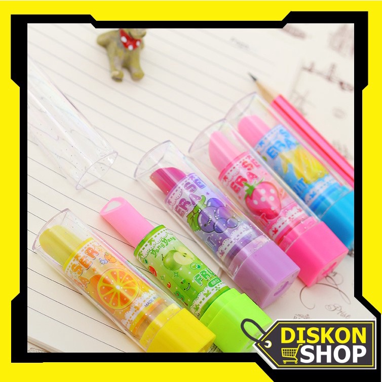 

Diskon Shop - 5671 Penghapus Bentuk Lipstik Beauty / Penghapus Pensil Bentuk Lipstik Warna Warni / Penghapus Model Lips