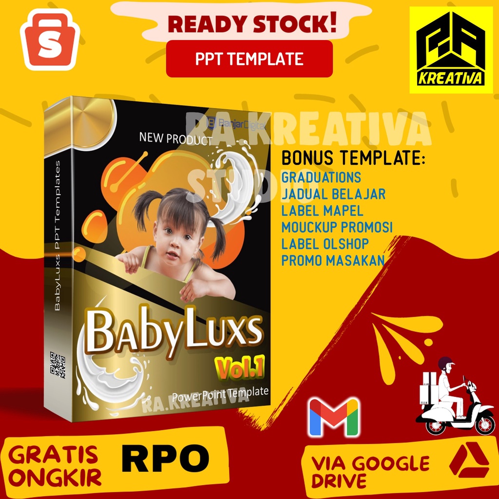 BIODATA BAYI PPT TEMPLATE - BABYLUXS