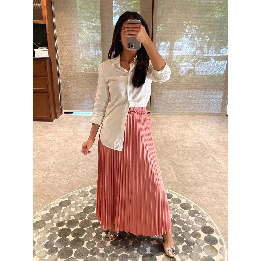 (01) MBL Rok Plisket Classic Pleated Skirt Dewasa Standard / Rok Plisket Mayung