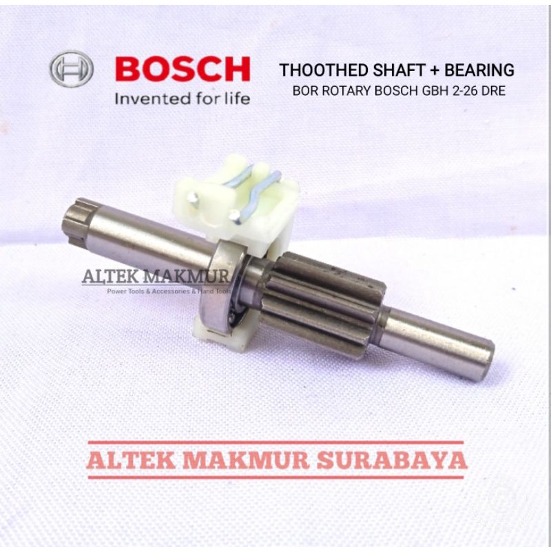 Jual PART TOOTHED SHAFT + BEARING BOR ROTARY HAMMER BOSCH GBH 2-26 DRE ...