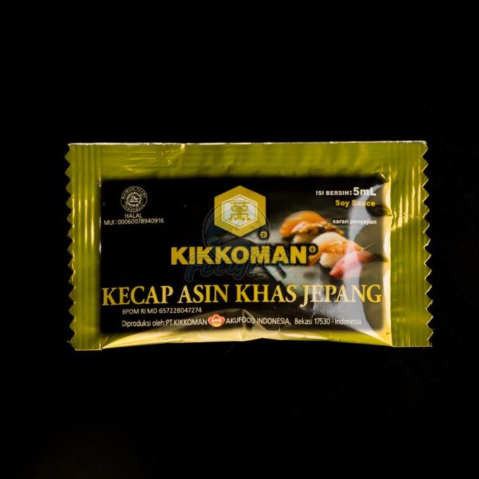 

Kikkoman Soy Sauce Sachet 5ml - Kecap Asin Khas Jepang Sachet 5ml