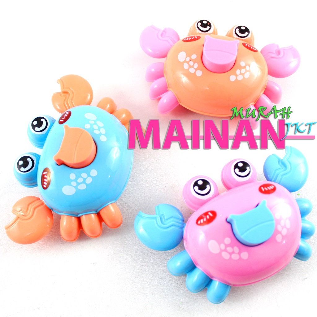 MAINANKEI MAINAN ANAK MURAH KEPITING PENCET BERJALAN SS1382 HAPPY KEPITING BABY LOBSTER SELUNCUR MAINAN LUCU