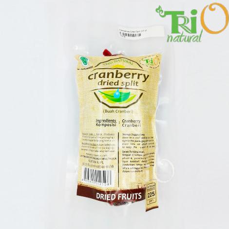 

[BISA COD] Cranberries Dried Split 225 gram