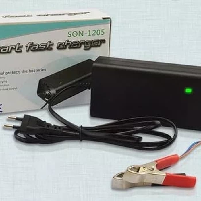 SUOER CHARGER ACCU 12VOLT 5AMPER/CAS AKI/ BATTERY CHARGER 12V 5A SOUER