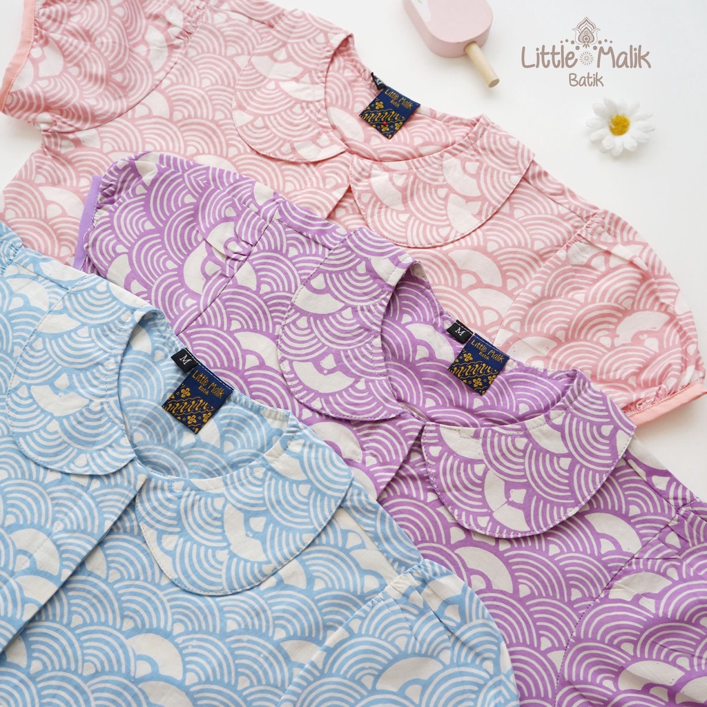 Kemeja Batik Anak Perempuan Lengan Pendek By Little Malik Batik, Batik Organik