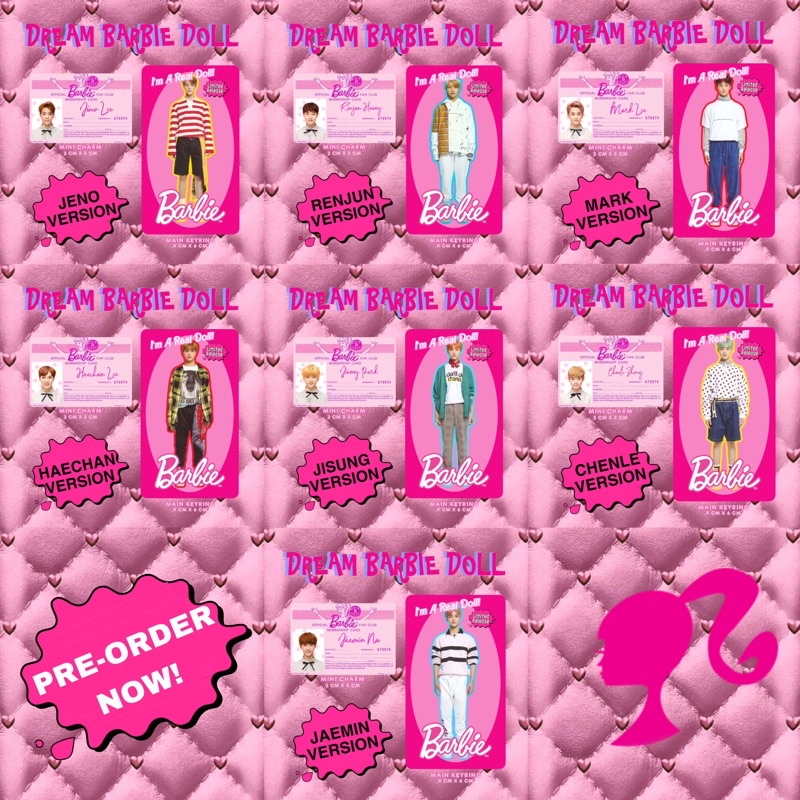 [READY STOCK] NCT DREAM BARBIE DOLL KEYCHAIN
