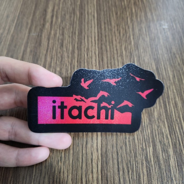 

Sticker Hologram Anime Besar - PSH1316 - Logo Lucu - Itachi