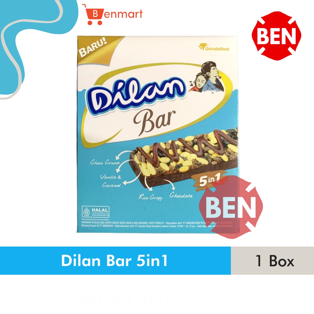 

Dilan Bar 5in1 Choco Crumb Vanilla Caramel Rice Crispy Chocolate 1 Box