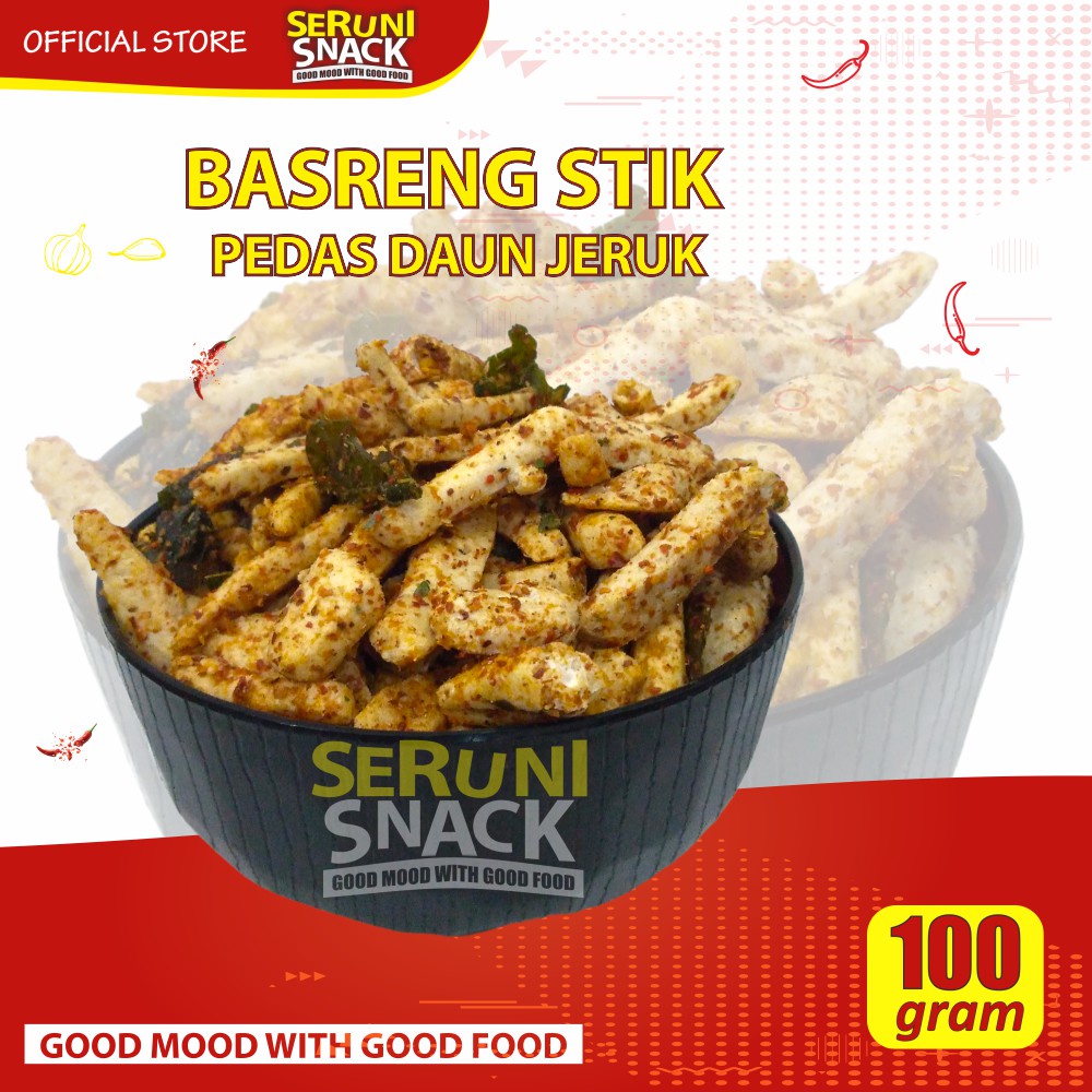 Jual Keripik Basreng Stik Pedas Daun Jeruk Basreng Stick Gram Shopee Indonesia