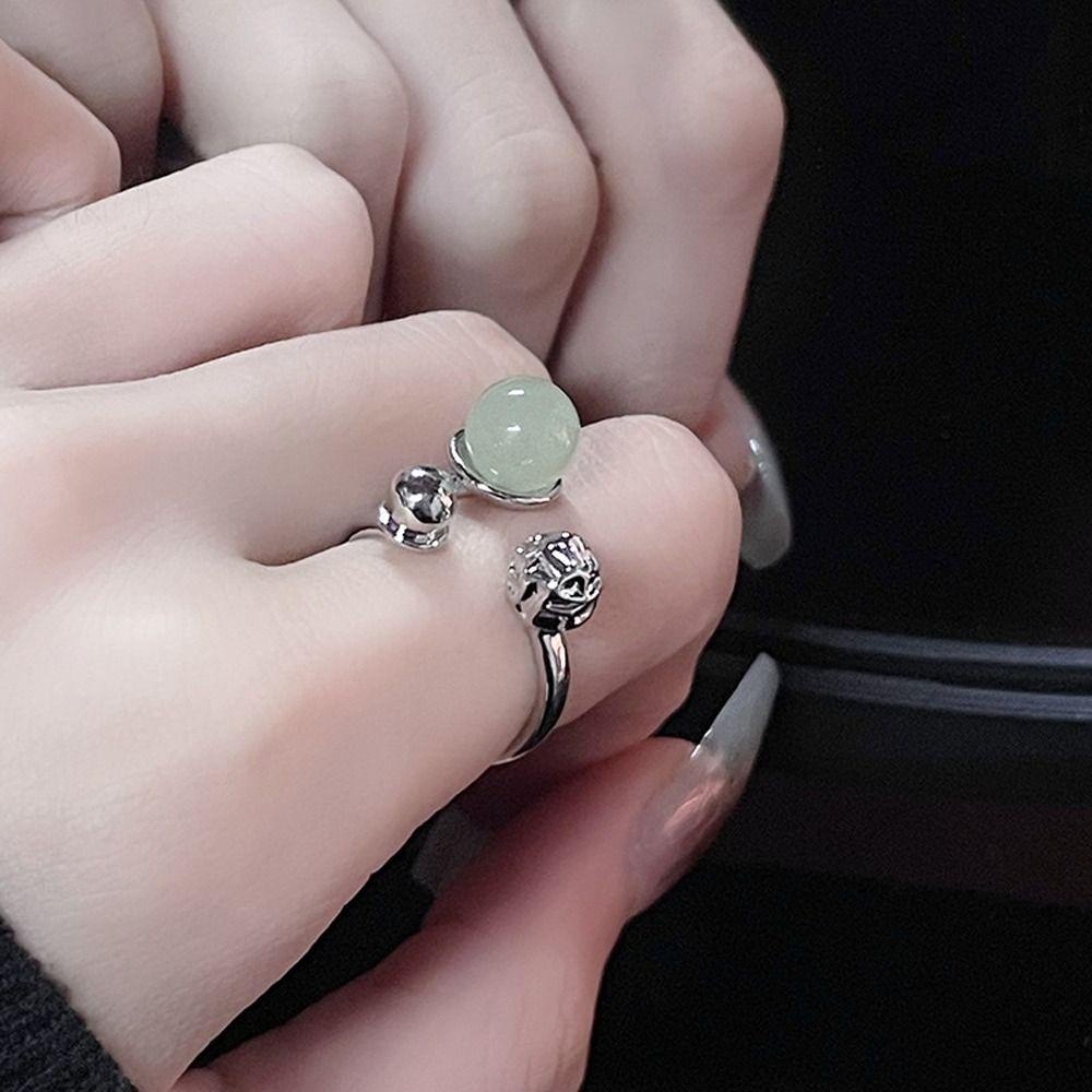 Mxbeauty Wanita Cincin Halus Vintage Gadis Hadiah Rumbai Niche Desain Pembukaan Rings Cooper Fashion Perhiasan