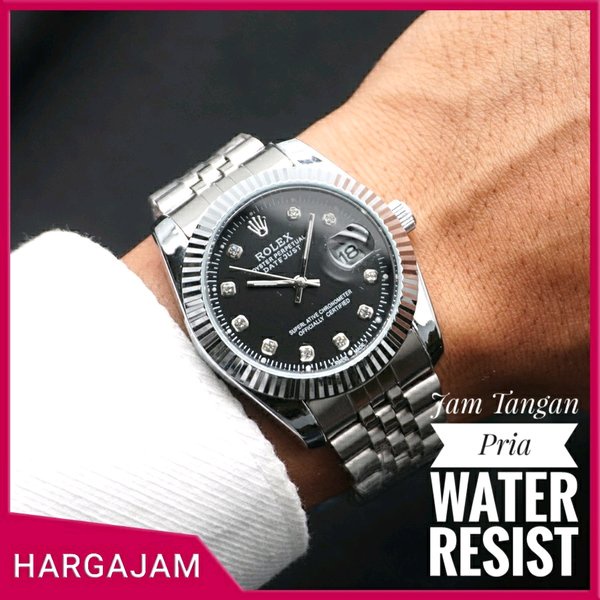 Anti Air Jam Tangan Pria Rolex Date Just