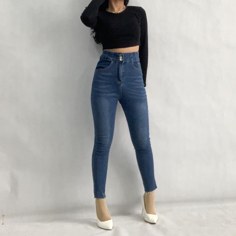 [LUXE.DLABEL] - E75 Jeans | Celana panjang Highwaist wanita Jeans import premium Jeans wanita polos ripped jeans High waist jeans wanita bkk Skinny Jeans High waist Baggy jeans Wideleg Jeans Kulot jeans Boyfriend jeans Wanita Kargo Jeans