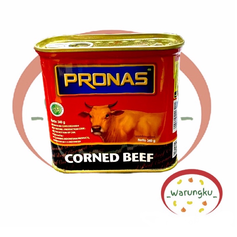 PRONAS CORNED BEEF 340 GR KORNET SAPI DAGING SAPI KORNET KALENGAN